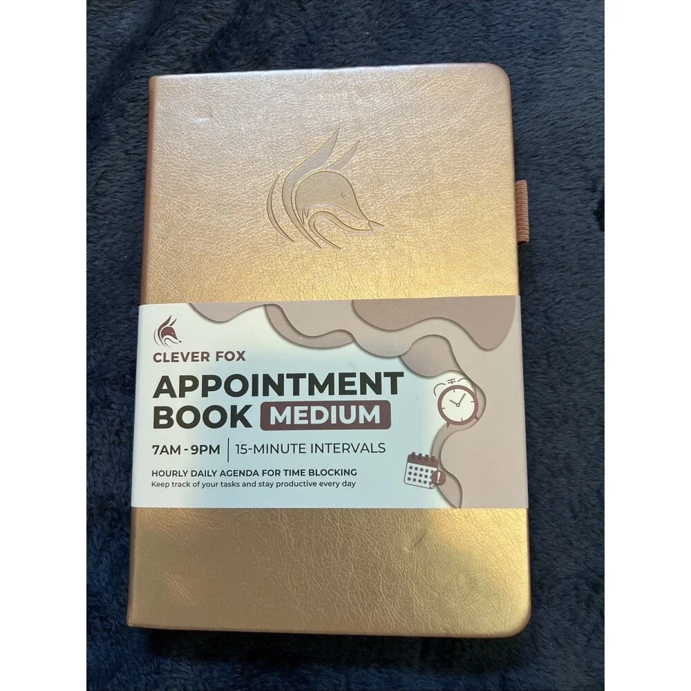 Clever Fox Appointment Book – Hourly Schedule Planner 15-Minute : Medium